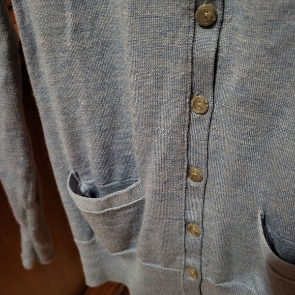 Banana Republic Women's Light Blue Merino Wool Blend Cardigan Size XS - Picture 3 of 5